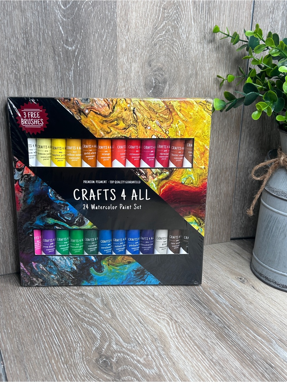 Crafts 4 All 24‑Color Watercolor Paint Set • New • Artist Supplies